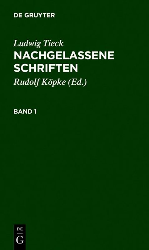 Nachgelassene Schriften