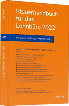 Steuerhandbuch für das Lohnbüro 2022