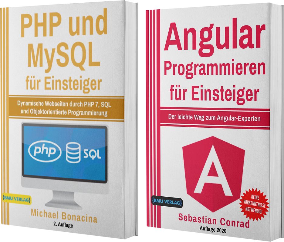 PHP und MySQL für Einsteiger + Angular Programmieren für Eiinsteiger (Hardcover)