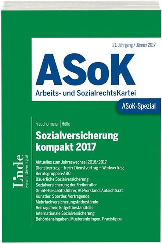 ASoK-Spezial Sozialversicherung kompakt 2017