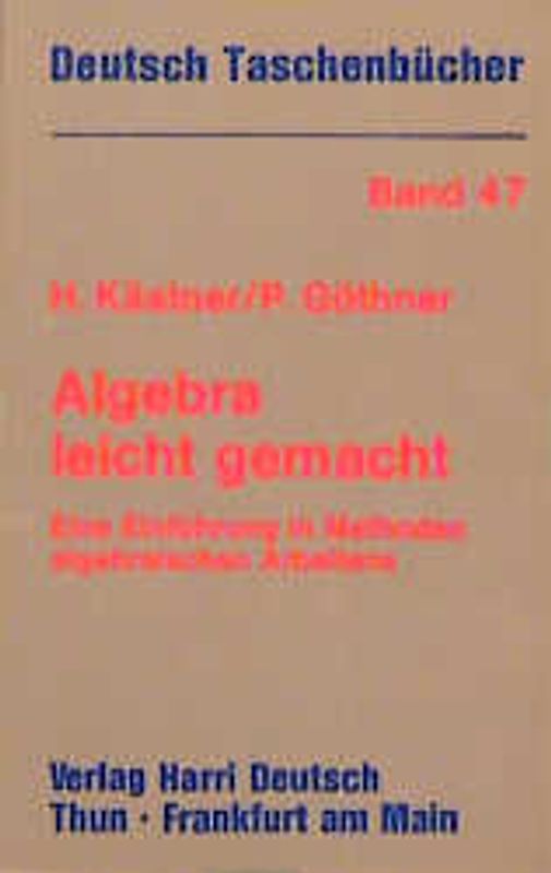 Algebra leicht gemacht