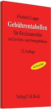 Gebührentabellen für Rechtsanwälte
