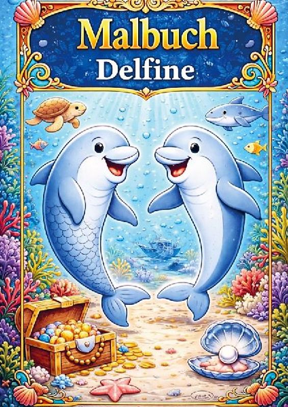 Malbuch, Delfine