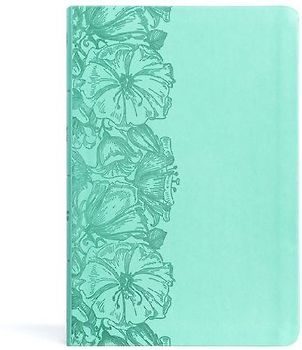 CSB Large Print Thinline Bible, Value Edition, Light Teal Leathertouch