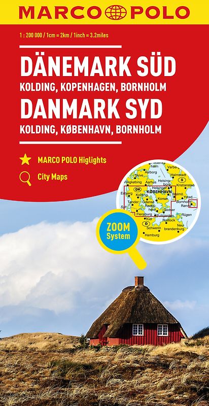 MARCO POLO Regionalkarte Dänemark Süd 1:200.000