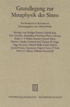 Grundlegung zur Metaphysik der Sitten