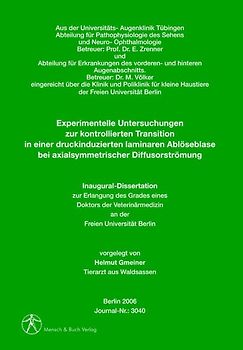 Nichtinvasive Erfassung der Netzhautmorphologie bei Katzen mit der optischen Köhärenz-Tomographie (OCT)