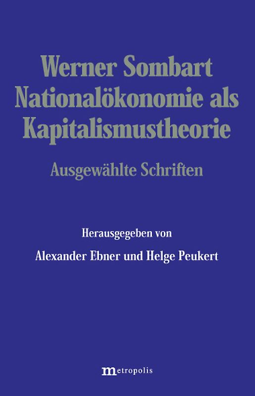 Nationalökonomie als Kapitalismustheorie