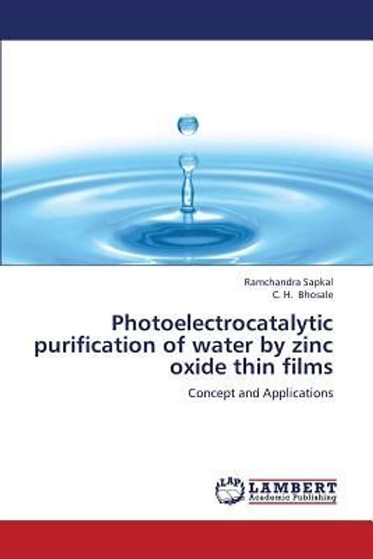 Photoelectrocatalytic purification of water by zinc oxide thin films