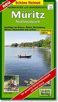 Radwander- und Wanderkarte Müritz Nationalpark