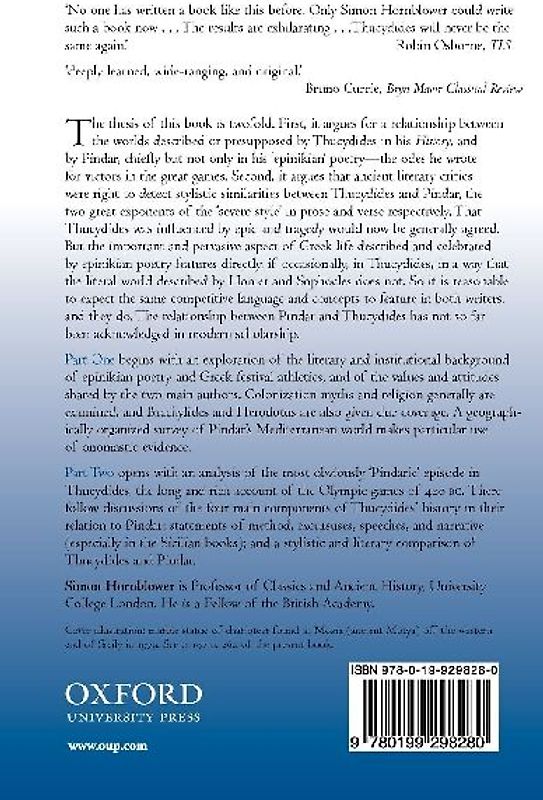 Thucydides and Pindar