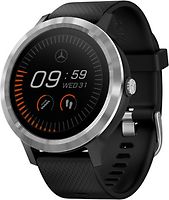 Garmin Vivoactive 3 30,4 mm argent et bracelet en silicone noir [Mercedes Benz Edition]