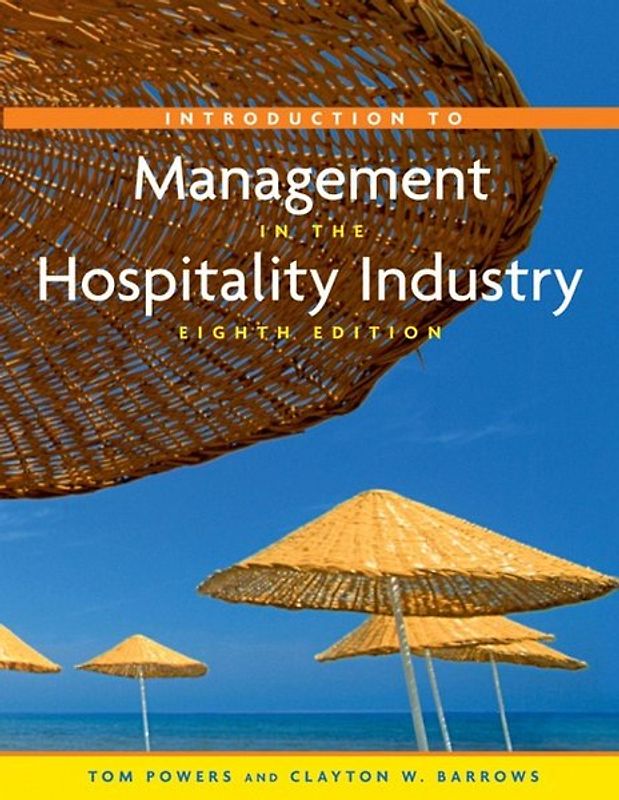 Introduction to Management in the Hospitality Industry