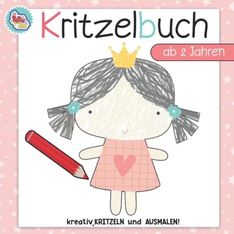 kritzelmalbuch ab 2 jahren: Tolle Motive zum ausmalen und zum Kritzeln für kreative Kinder und für den Kindergarten.