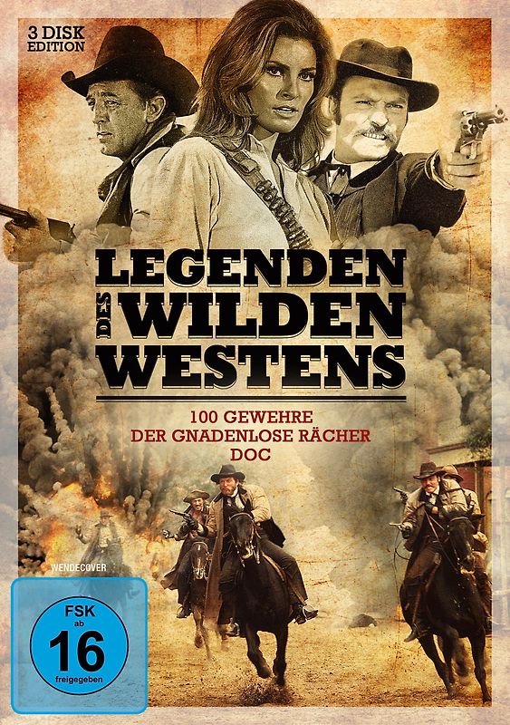 Legenden des Wilden Westens: 100 Gewehre / Der gnadenlose Rächer / Doc [3 DVDs] DVD