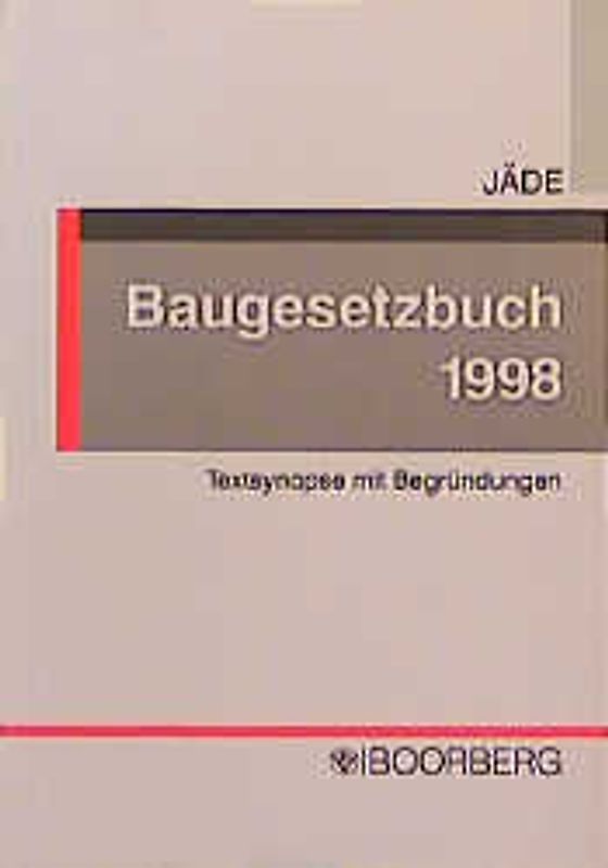 Baugesetzbuch 1998