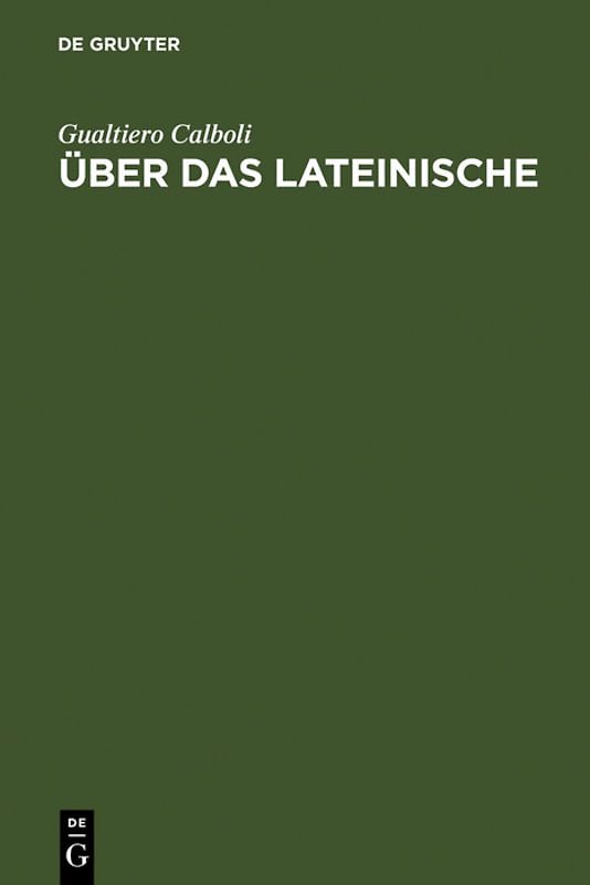 Über das Lateinische