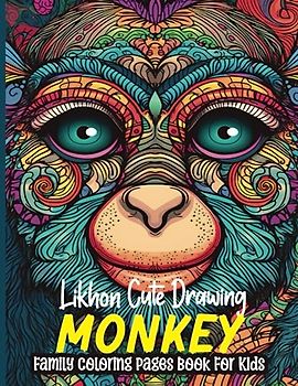 Likhon Cute Drawing Monkey Family Coloring Pages Book For Kids