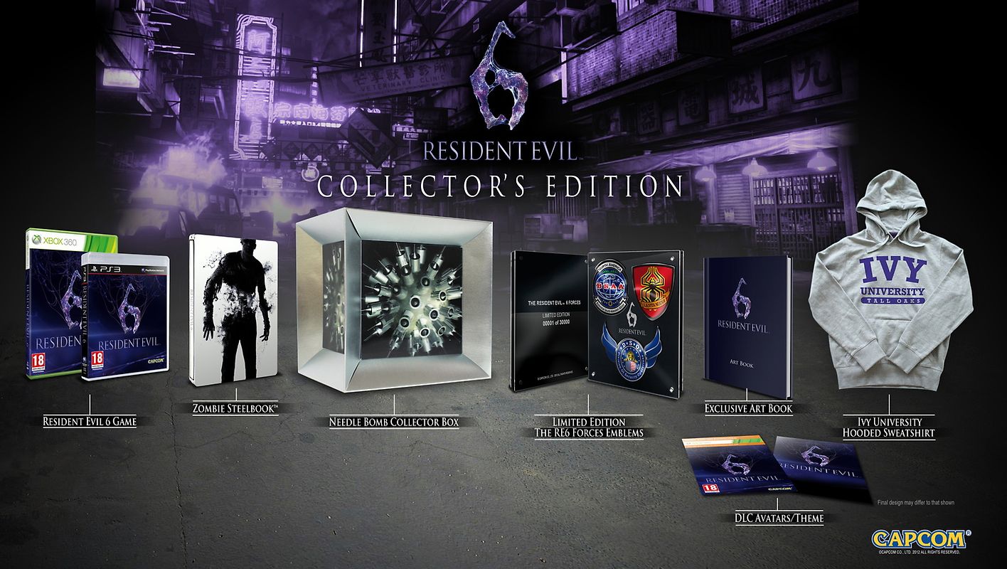Resident Evil 6 [Collector's Edition inkl. Artbook, Emblem und Sweatshirt] PlayStation 3