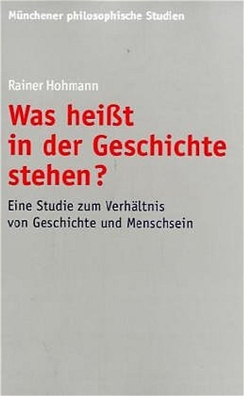 Was heißt in der Geschichte stehen?