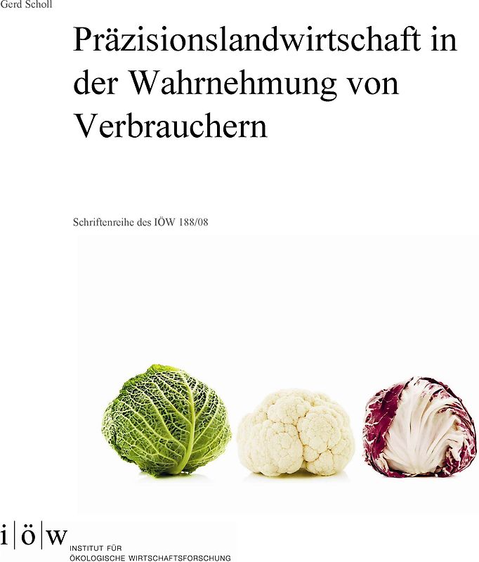 Präzisionslandwirtschaft in der Wahrnehmung von Verbrauchern