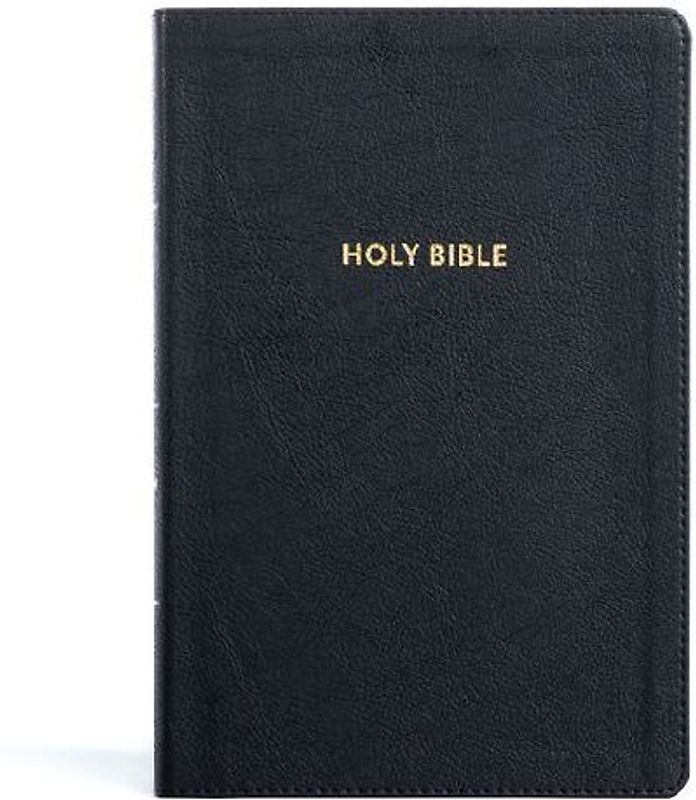 KJV Rainbow Study Bible, Black Leathertouch, Indexed