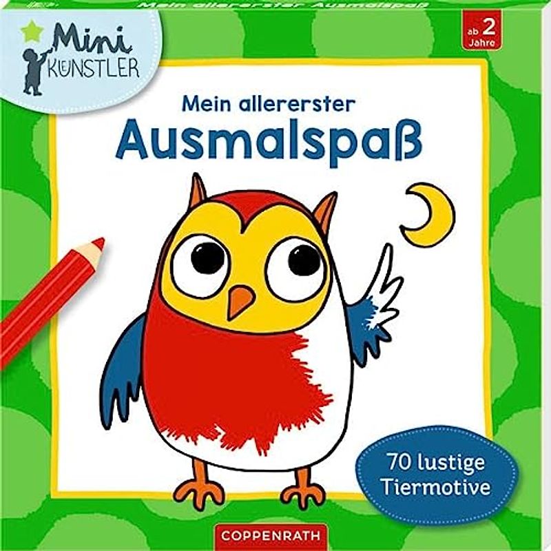 Mein allererster Ausmalspaß: 70 lustige Tiermotive (Mini-Künstler)