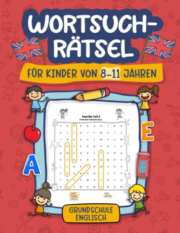 Wortsuchrätsel Für Kinder von 8 bis 11 Jahren Grundschule englisch: englische Vokabeln Buchstabenrätsel mit Lösungen. Für Grundschüler ist dieses ... Gitterrätsel zur Nachhilfe für Klasse 3 und 4
