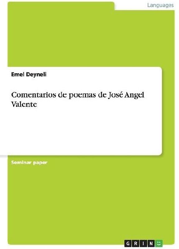Comentarios de poemas de José Angel Valente