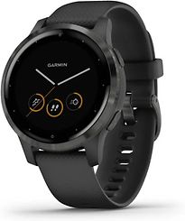Image of Garmin Vivoactive 4s 40 mm zwart met een zwarte siliconen polsband (Refurbished)