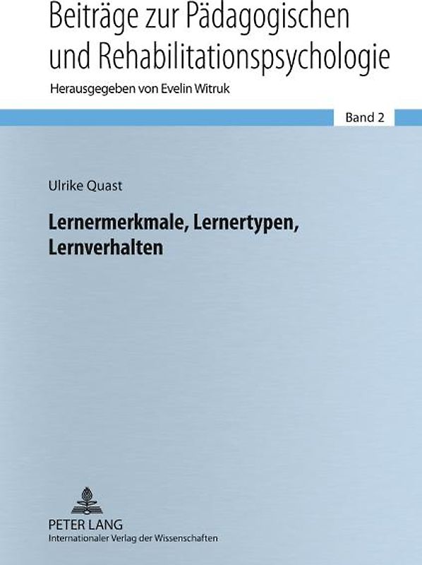 Lernermerkmale, Lernertypen, Lernverhalten