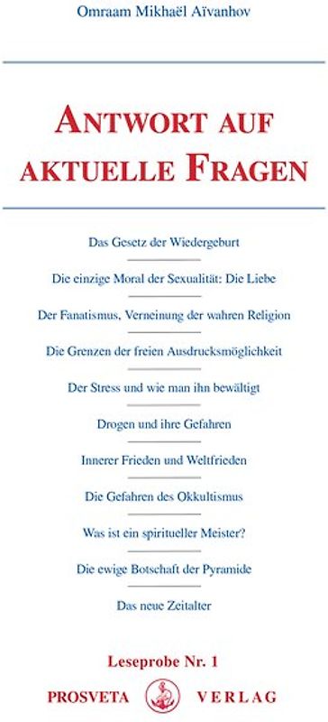 Antwort auf aktuelle Fragen