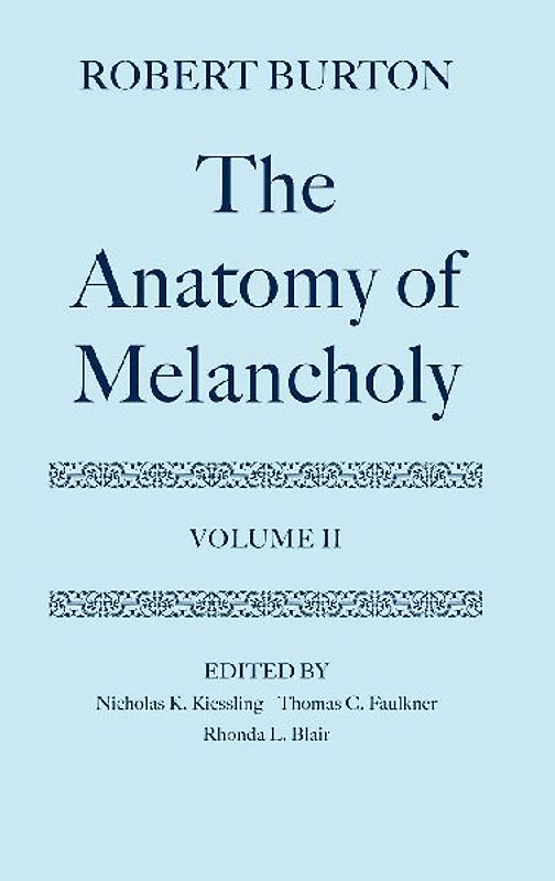 The Anatomy of Melancholy