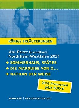 Abitur-Paket Nordrhein-Westfalen 2021. Deutsch Grundkurs - Königs Erläuterungen