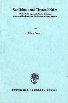 Carl Schmitt und Thomas Hobbes.