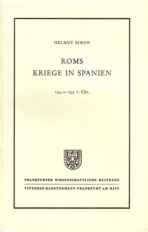 Roms Kriege in Spanien 154-133 vor Christus