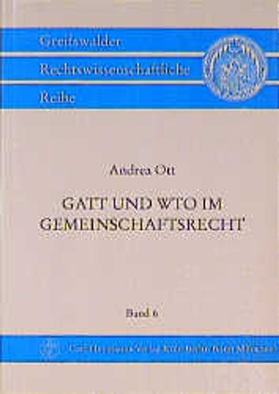 GATT und WTO im Gemeinschaftsrecht