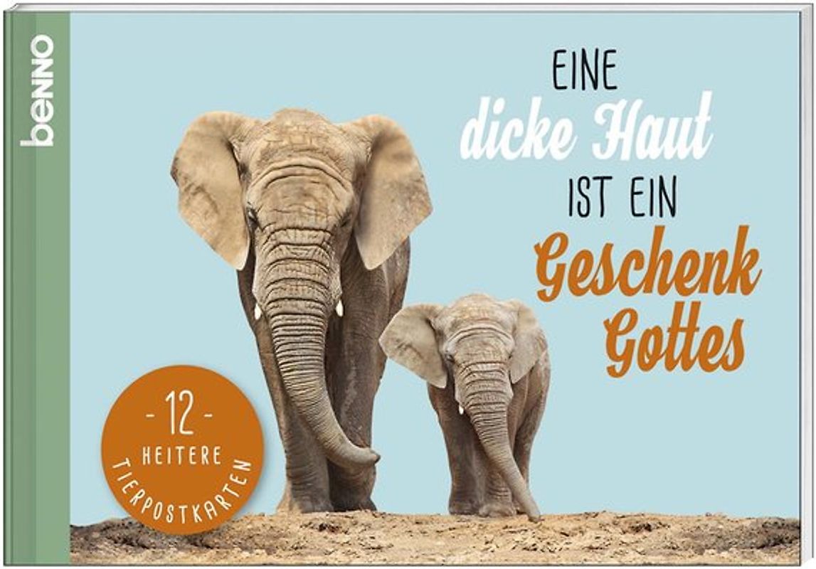 Postkarten-Buch »Eine dicke Haut ist ein Geschenk Gottes«