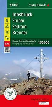 freytag & berndt Wanderkarte WK 0241 Innsbruck, Stubai - Sellrain - Brenner 1:50.000