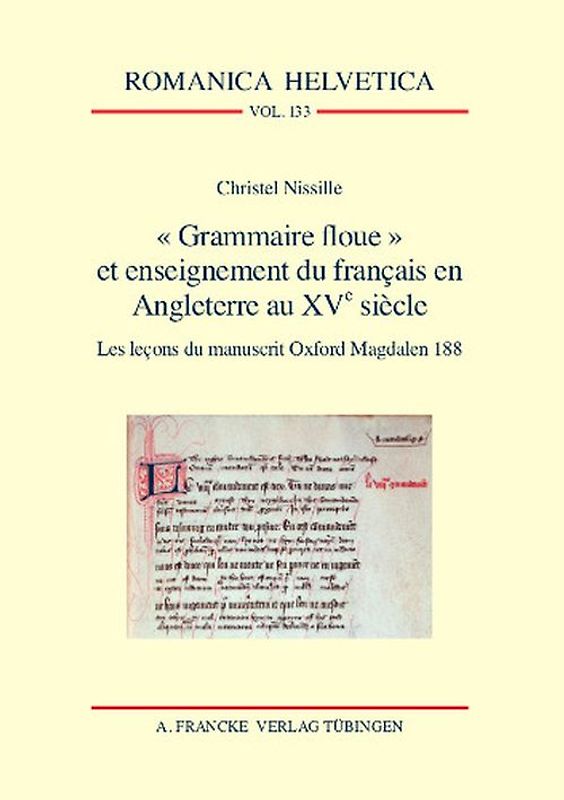 "Grammaire floue" et enseignement du français en Angleterre au XVe siècle