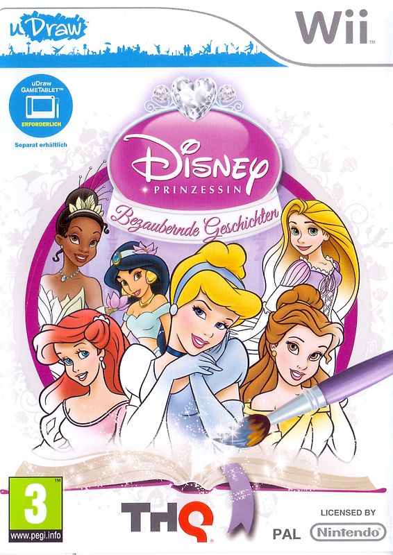 Disney Prinzessin: Bezaubernde Geschichten [Bundle Copy, uDraw erforderlich, Internationale Version] Nintendo Wii