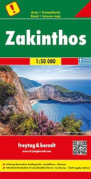 Zakinthos, Autokarte 1:50.000