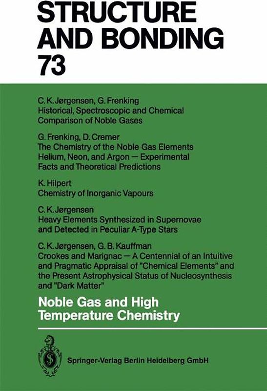 Noble Gas and High Temperature Chemistry