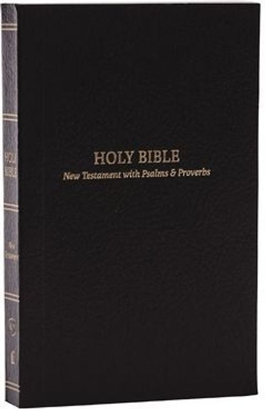 KJV Holy Bible: Pocket New Testament with Psalms and Proverbs, Black Softcover, Red Letter, Comfort Print: King James Version