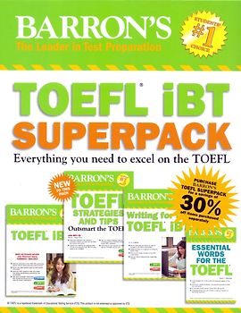 TOEFL iBT Superpack: Everything you need to excel on the Toefl - Pamela J. Sharpe [4 Bände, Paperback, inkl. 4 Mp3-CDs & CD-Rom]