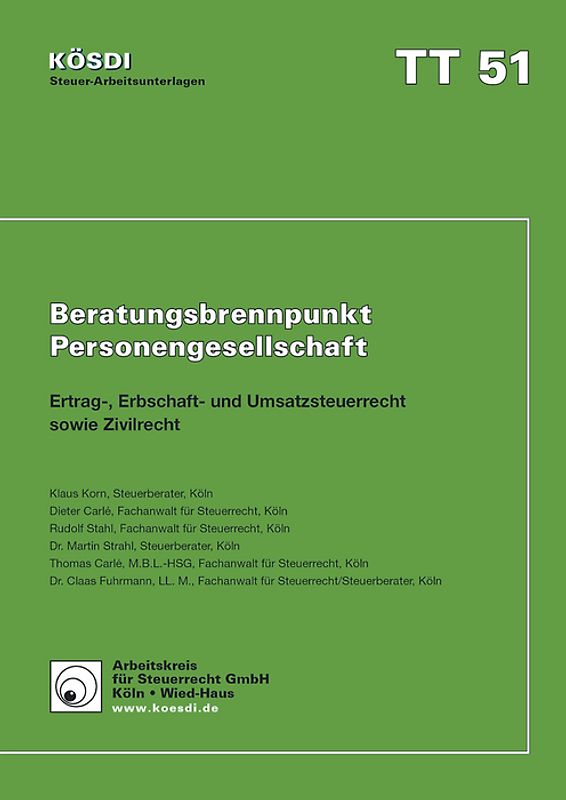 Beratungsbrennpunkt Personengesellschaft