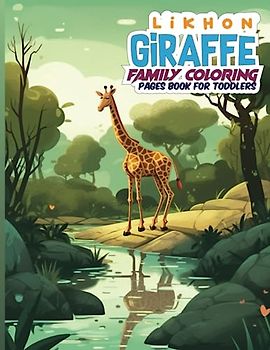 Likhon Giraffe Family Coloring Pages Book for Toddlers