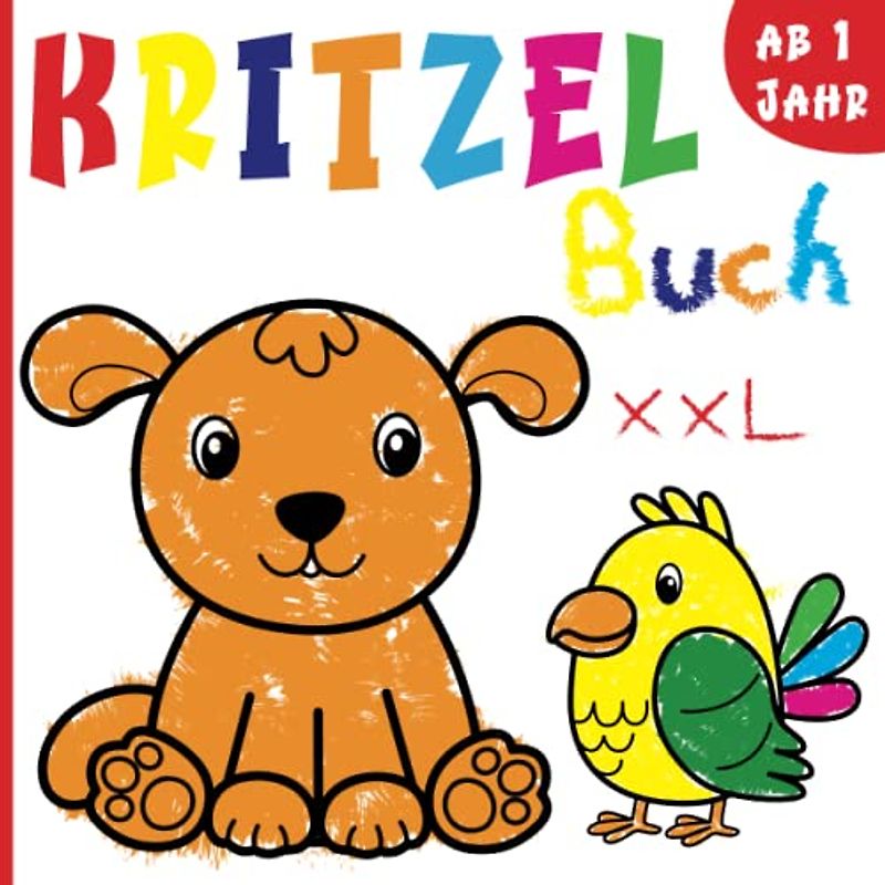 kritzelbuch ab 1 jahr xxl: Malbuch für Kleinkinder ab 1 jahr
