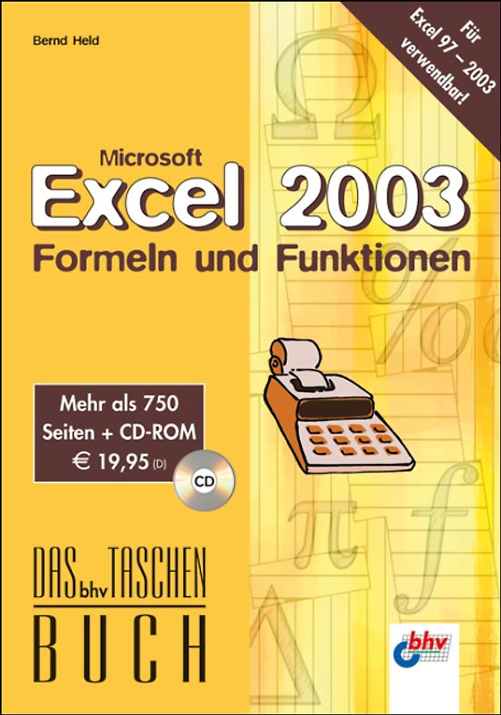 Microsoft Excel 2003 Formeln & Funktionen