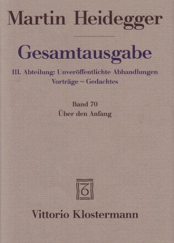 Über den Anfang (1941)